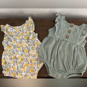 Baby girl summer Rompers 0-3 wonder nation
